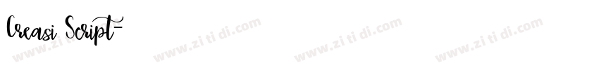Creasi Script字体转换